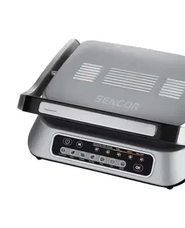 Predlžovacie káble Sencor kontaktný gril 2100W/230V matný chróm 41010151