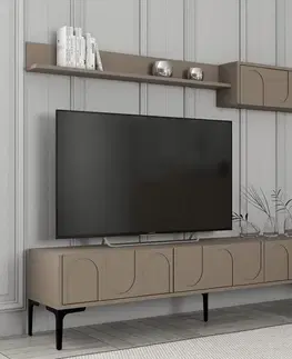 Obývacie steny TV skrinka / Obývacia stena Lyon 2 - Atlas, Black