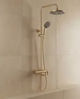 Kúpeľňové batérie REA REA - Sprchový Set Arcos brush gold REA-P8716