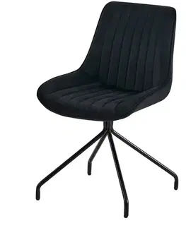 Čalúnené stoličky Stolička Nussi 9406 čierna