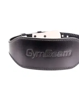 Opasky na cvičenie GymBeam Fitness opasok celokožený black  S