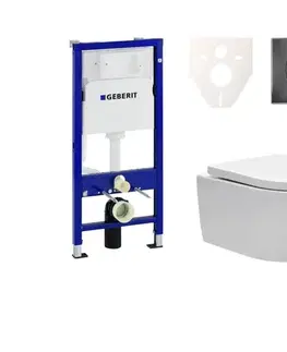 Záchody Cenovo zvýhodnený závesný WC set Geberit do ľahkých stien / predstenová montáž + WC SAT Brevis SIKOGES6W71 SIKOGES6W71
