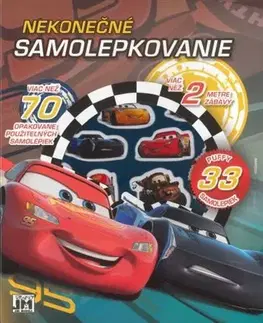 Nalepovačky, vystrihovačky, skladačky Nekonečné samolepkovanie: Autá