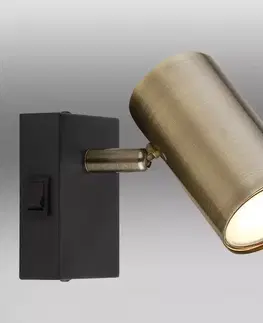 Lampy do obývačky Nástenná lampa 547911-1M mosadz  K