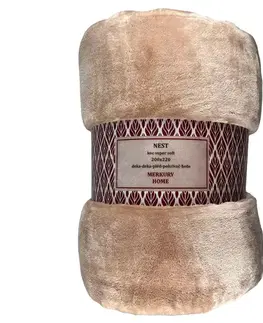 Ozdobné prikrývky Deka Nest Super Soft svetloružová 200x220 Merkury Home