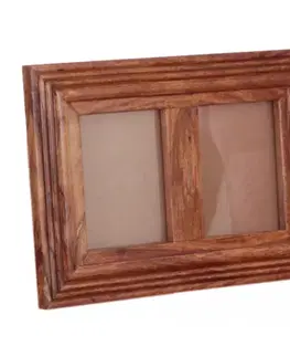 Klasické fotorámčeky Fotorámček pre 2 foto Kali indický masív palisander