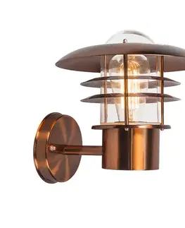 Vonkajšie nástenné svietidlá Vintage vonkajšia nástenná lampa medená IP44 - Prato