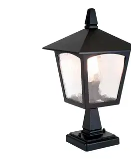 Záhradné lampy Elstead - Vonkajšia lampa YORK 1xE27/100W/230V IP43 BL7-BLACK