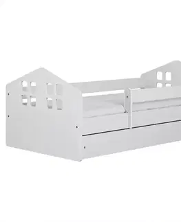 Postele pre dievčatá Detská posteľ Kacper+Sz+M Biely 80x180