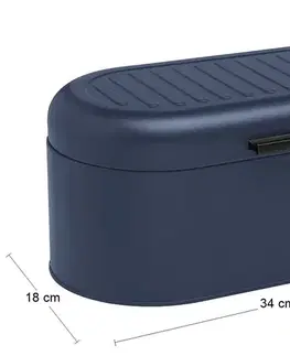 Chlebníky NABBI Alen kovový chlebník granátová