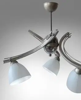 Moderné lampy do obývačky Luster Rubik 2598/Z-B-3  LW3 nikel
