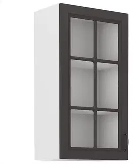 Kuchynské skrinky visiace Kuchynská skrinka STILO grafit mat/biely 40gs-90 1f