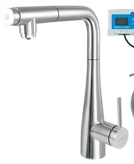 Kúpeľňové batérie DEANTE - Eridan 1500 batéria kuchynská, so sadou na filtráciu vody, s vyťahovacou hubicou; BREF075M