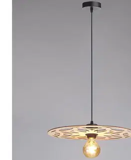 Svietidlá HEXE Luster na lanku FALCO 1xE27/60W/230V pr. 40 cm béžová 0713