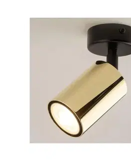 Svietidlá  Bodové svietidlo ZOOM 1xGU10/10W/230V zlatá/čierna 33506