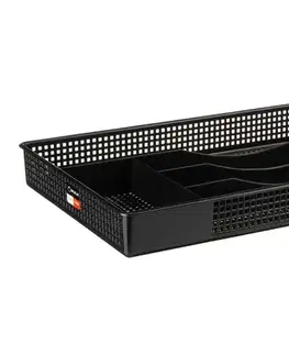 Príborníky NABBI Elly ažúrový organizér do šuplíka antracit