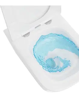 Záchody MEXEN - Teo Závesná WC misa Rimless Tornado, biela lesk 3385XX00T