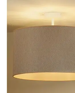 Svietidlá  - Prisadený luster ROLLER ECO RECYCLING 1xE27/15W/230V pr. 45 cm krémová 604819