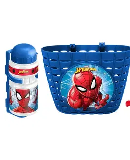 Príslušenstvo pre vozítka Cyklistická súprava Spiderman (košík, fľaša, zvonček)