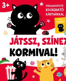 Nalepovačky, vystrihovačky, skladačky Játssz, színezz Kormival! - 48 db matricával - Mária Duzs