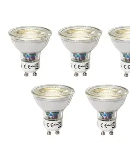 LED osvetlenie Sada 5 stmievateľných LED žiaroviek GU10 3W 200 lm 4000K