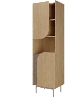Vitríny a regály do obývačky Regál Carmen 3 Dub Jar/Toffi
