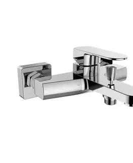 Kúpeľňové batérie Mereo Vaňová nástenná batéria, Mada, 150 mm, bez príslušenstva, chróm CBQ90103M