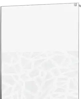 Sprchovacie kúty MEXEN - KIOTO walk-in 120x200 cm 8mm biela vzor samostatné sklo 800-120-000-00-85