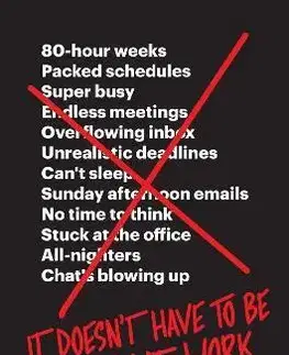 Biznis a kariéra It Doesn't Have to Be Crazy at Work - Jason Fried,David Heinemeier Hansson