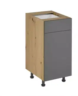 Kuchynské skrinky stojace Skrinka do kuchyne Langen d40s1 push grey