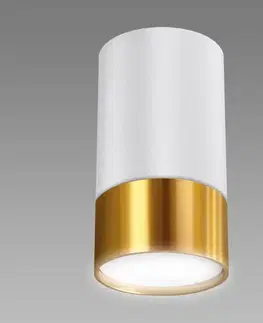 Lampy do obývačky Stropné svietidlo PUZON DWL GU10 bielo-zlaté 04122 K1