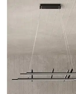 Svietidlá Ondaluce - LED stmievateľný luster na lanku MOVIDA LED/114W/230V čierna SO.MOVIDA/NERO