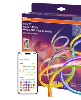 LED osvetlenie Osram - SMART+ MAGIC vonkajší stmievateľný LED pás RGBW 5 m, 21 W, 230 V, Wi-Fi + diaľkové ovládanie 4099854475559