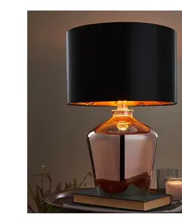 Lampy Endon 61149 - Stolná lampa WALDORF 1xE27/10W/230V medená/čierna 61149