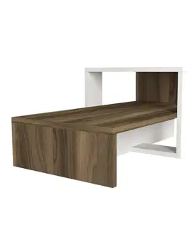 Konferenčné stolíky Konferenčný stolík Chain White and Walnut