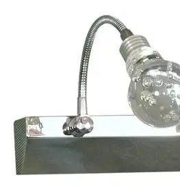 Nástenné svetlá Akrylová LED nástenná lampa 2X2W LED chróm