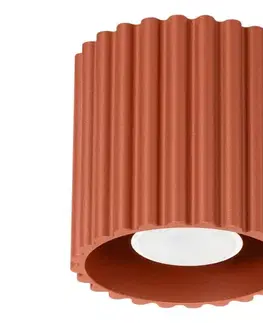 Svietidlá   SL.1799 - Bodové svietidlo AURA 1xGU10/10W/230V 10 cm oranžové SL.1799