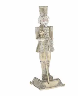 Vianočné dekorácie Vianočná dekorácia Vintage bronze luskáčik, 7 x 20 cm