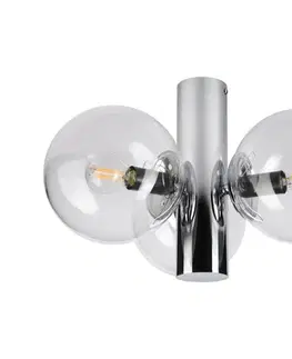 Svietidlá  Stropné svietidlo SFERIO 3xE14/5W/230V lesklý chróm/číre sklo LM-3.298/CHROM/TRANSPARENT
