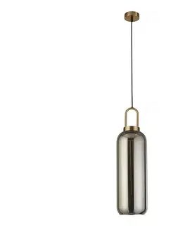 Svietidlá Searchlight 46641-1SM - Luster na lanku PIPETTE 1xE27/60W/230V lesklá 46641-1SM