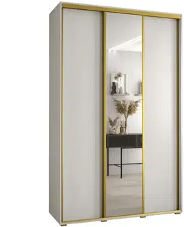 Šatníkové skrine Skriňa 45 Canaris 3 160 biela/gold