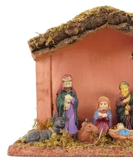 Vianočné dekorácie MAKRO - Betlehem 20x14x8cm rôzne druhy