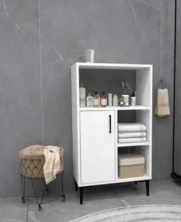 Kúpeľňové skrinky Viacúčelová skrinka Sanimas - White
