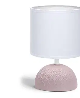 Lampy  B.V.  - Stolná lampa 1xE14/40W/230V ružová/biela 130200PTV