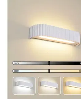 Svietidlá BRILAGI - LED stmievateľné nástenné svietidlo FALCON MODERN LED/14W/230V 40 cm biele + diaľkový ovládač BRI965