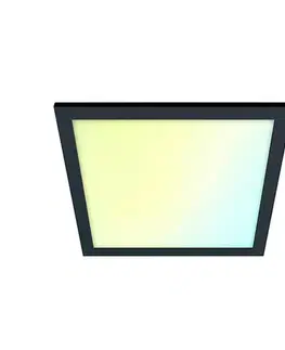 Svietidlá WiZ - LED Stmievateľné stropné svietidlo SUPERSLIM LED/12W/230V čierna Wi-Fi 8719514554917