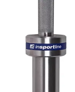 Osy k činkám Vzpieračská tyč s ložiskami inSPORTline OLYMPIC OB-86 MH6 220cm/50mm • 20kg • do 675 kg • bez objímok