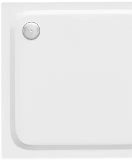 Vane REA/S - Sprchová akrylová vanička Belmond White 80x80 Krytka kartáčovaná meď KPL-04370