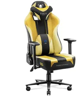 Otočné kreslá Otočné kreslo Normal Diablo X-Player 2.0 dark sunflower