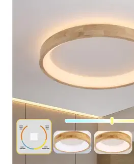 Svietidlá BRILAGI-LED Stropné svietidlo FALCON WOOD LED/60W/230V 3000/4000/6000K 80 cm drevo BRI557